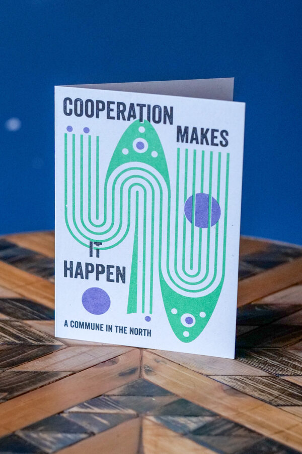 Co-operation Makes It Happen greetings card